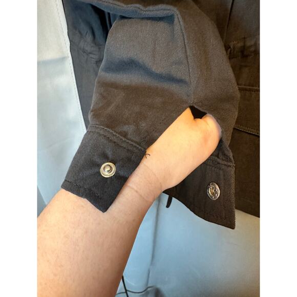 Plus Size 2X 18 20 BloomChic Hooded Jacket 4 Pockets Zipper Coat Cotton NWT - Picture 8 of 8